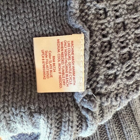 Women's Blue Faded Glory Knit Cardigan, Great Condition, Size Large - Picture 7 of 7